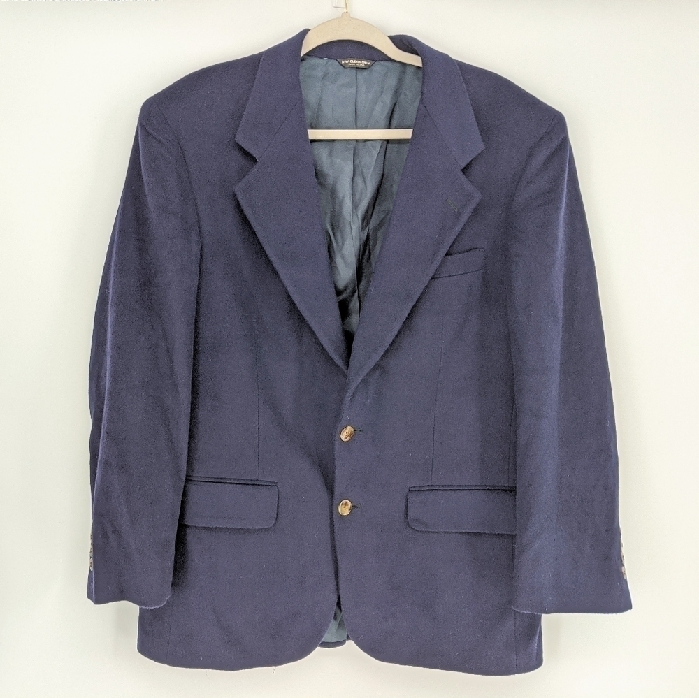 Vtg Bill Blass Sport Coat 100% Pure Cashmere
